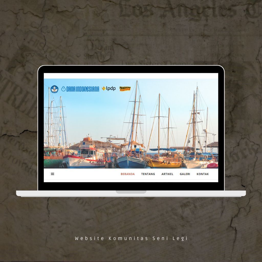 Website Komunitas Seni Legi